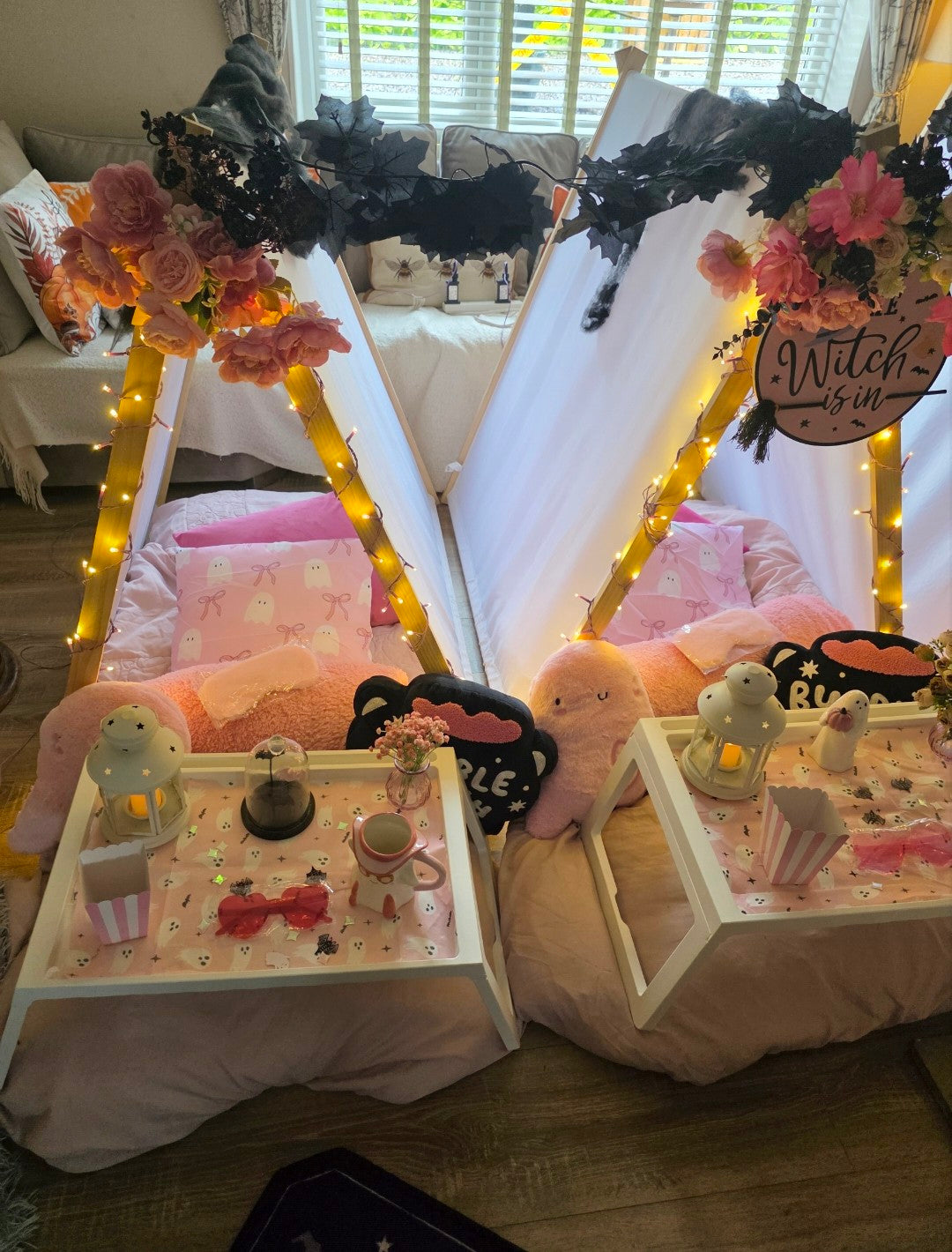 Too cute to spook Indoor Tepee sleepover party package