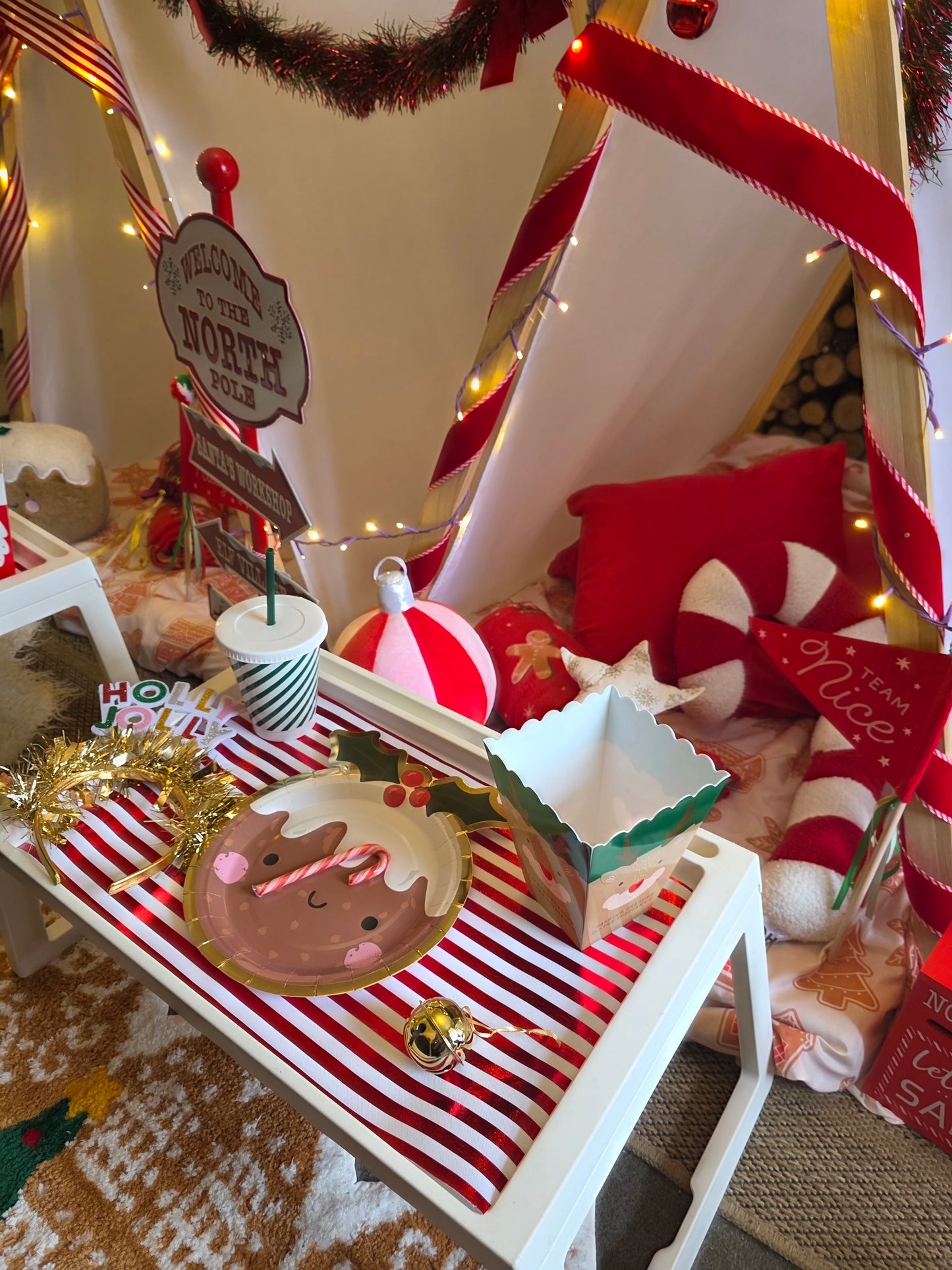 Magical Christmas Tepee sleepover party package