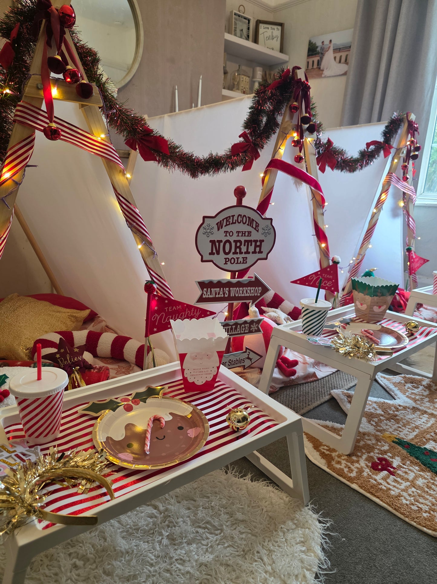 Magical Christmas Tepee sleepover party package