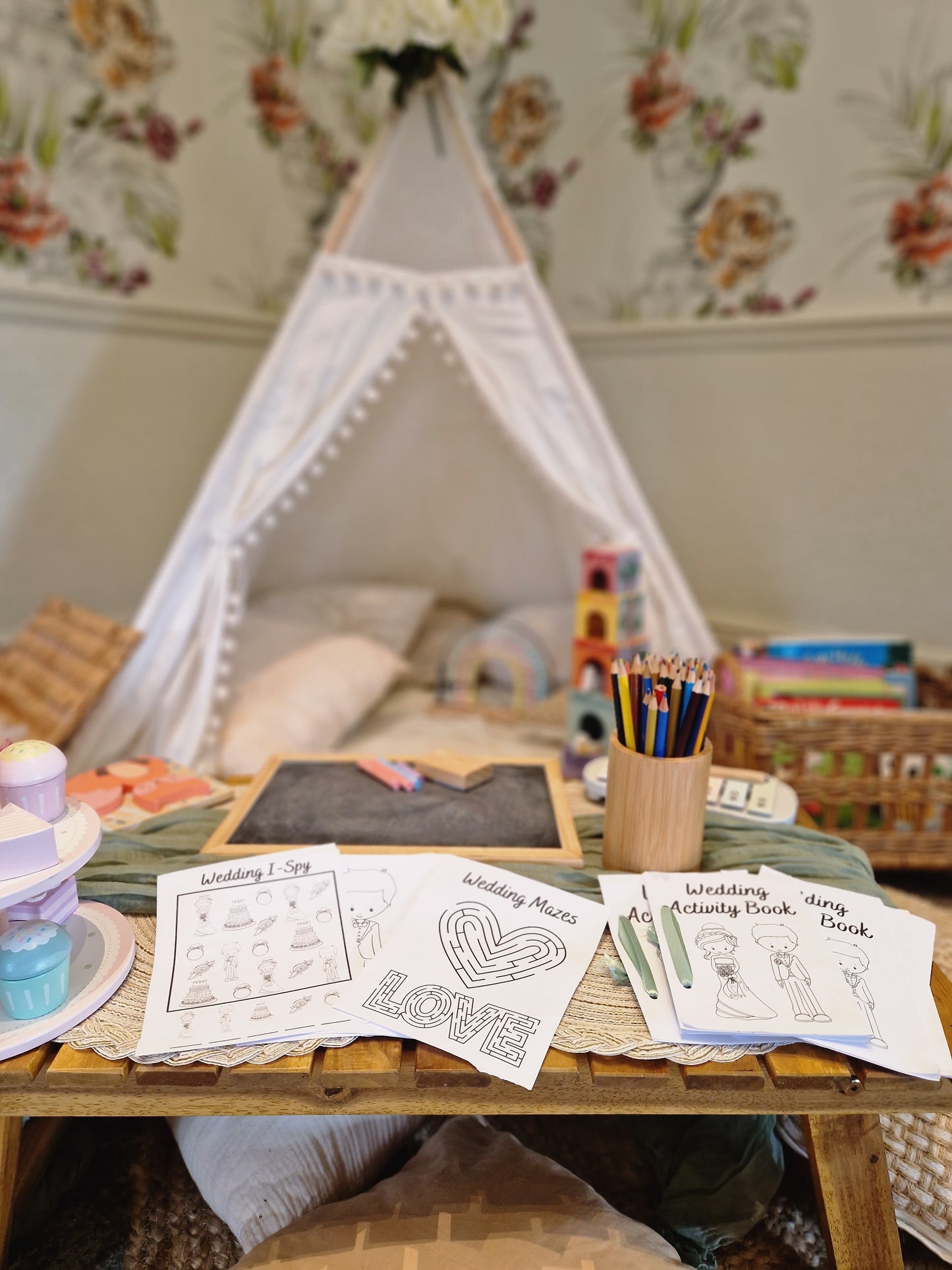 Children's Tepee Entertainment Corner for Party or Event Hire