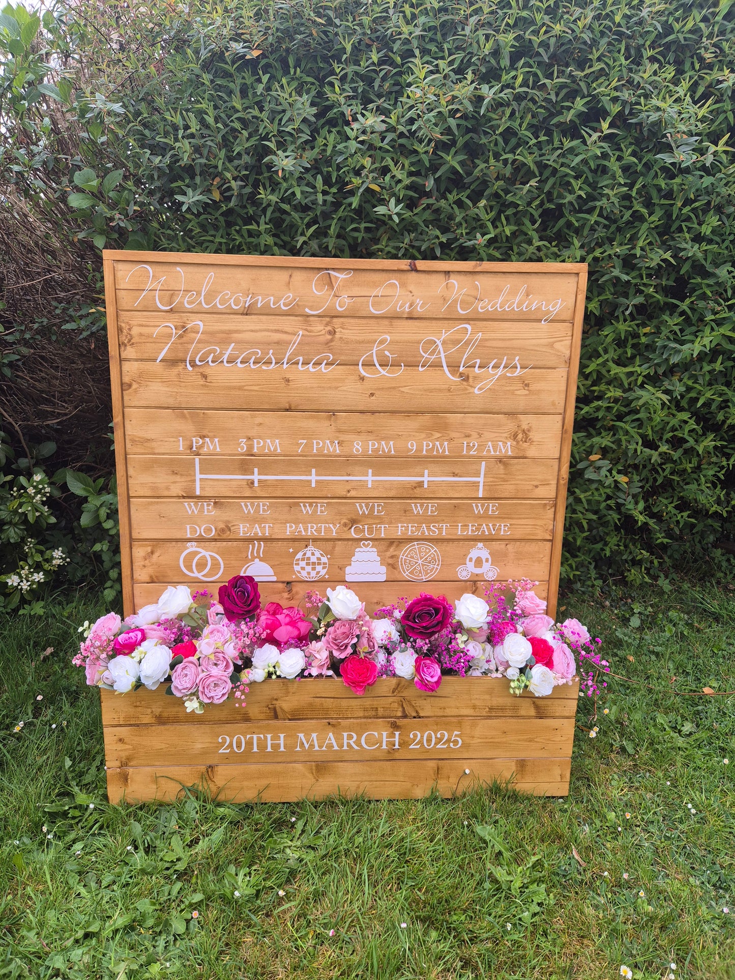 Signage Collection Package: Event, Wedding, Party Hire seating plan, welcome sign and order of the day sign