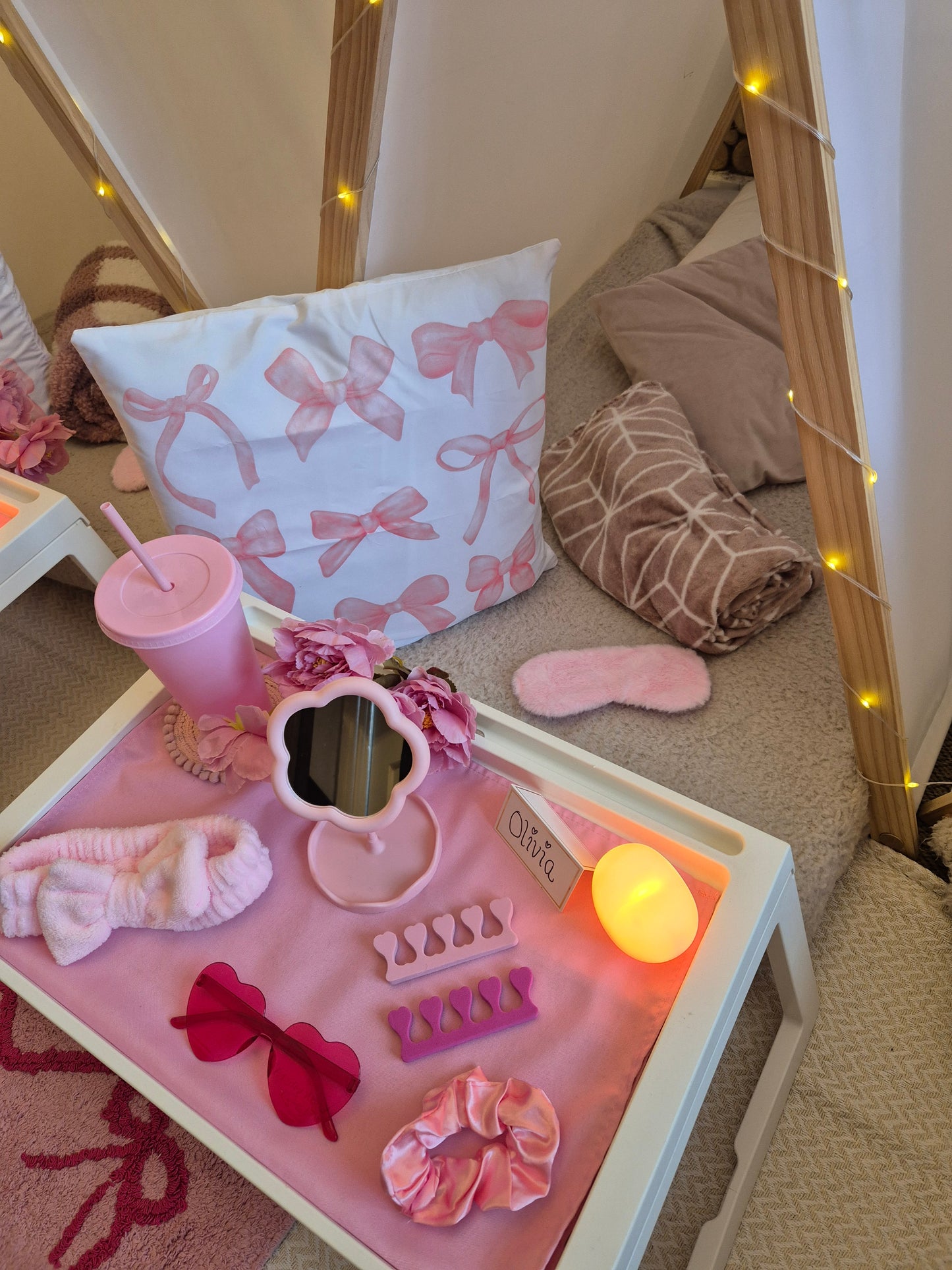 Pamper Slumber indoor Tepee sleepover party package