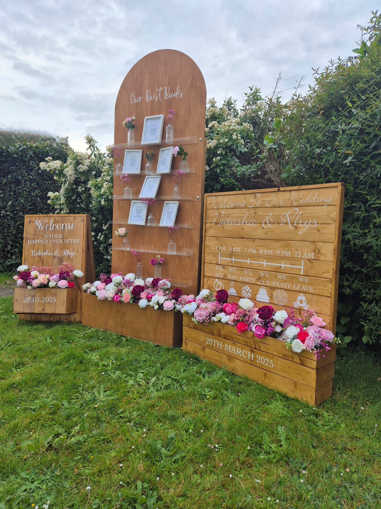 Signage Collection Package: Event, Wedding, Party Hire seating plan, welcome sign and order of the day sign