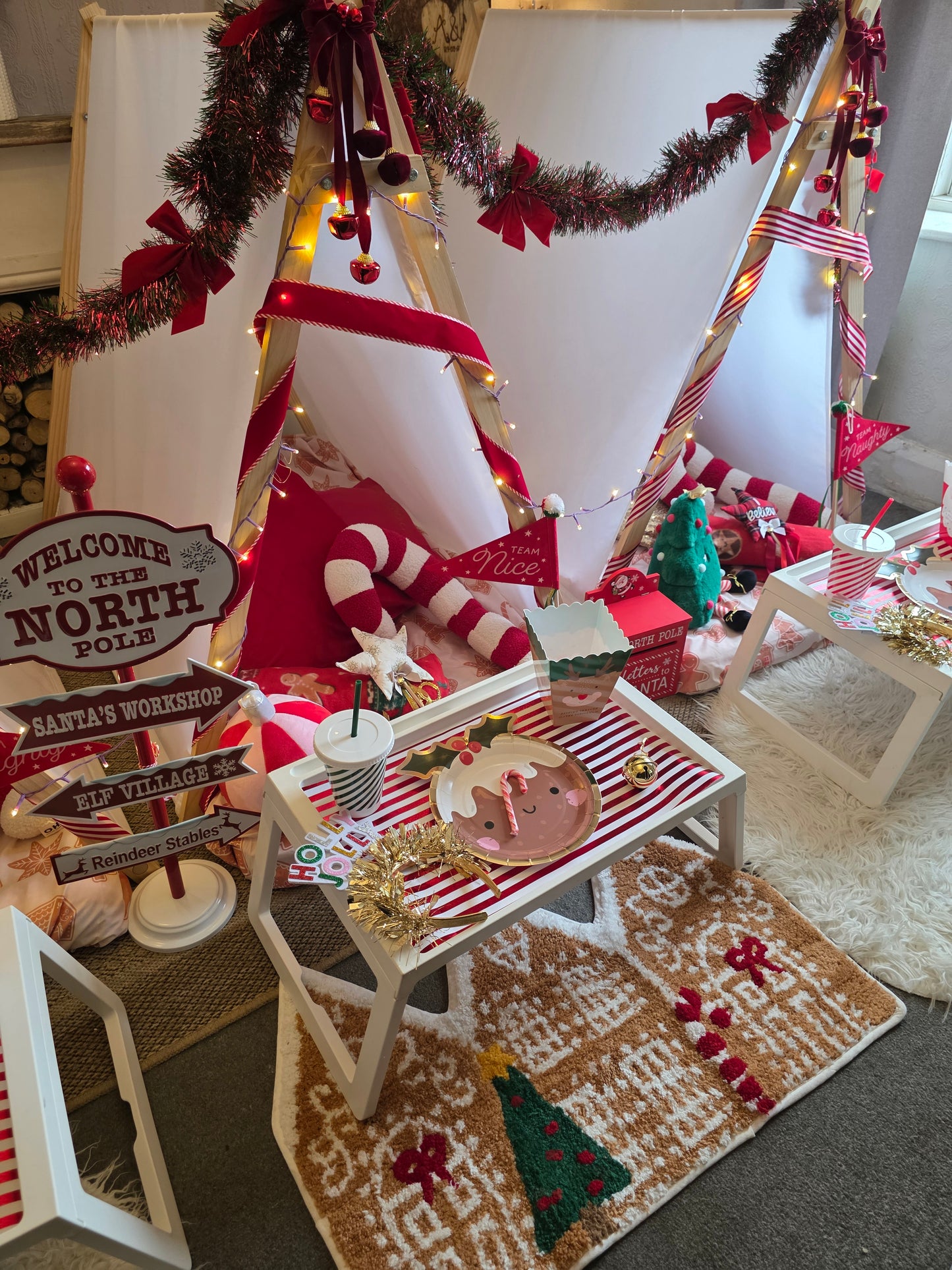 Magical Christmas Tepee sleepover party package