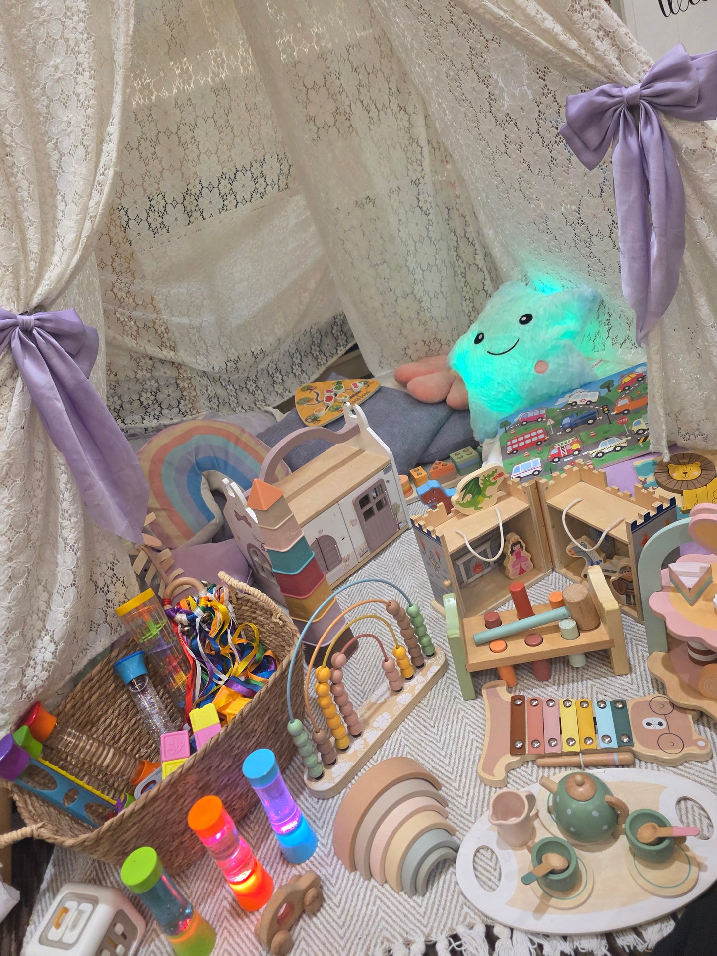 Childrens Calm sensory Tepee Entertainment Corner Party, Wedding & Event Hire