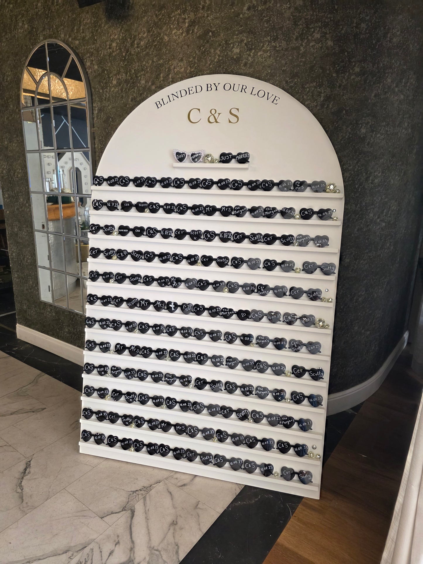 Sunglasses Wall - Wedding, Party Event Hire