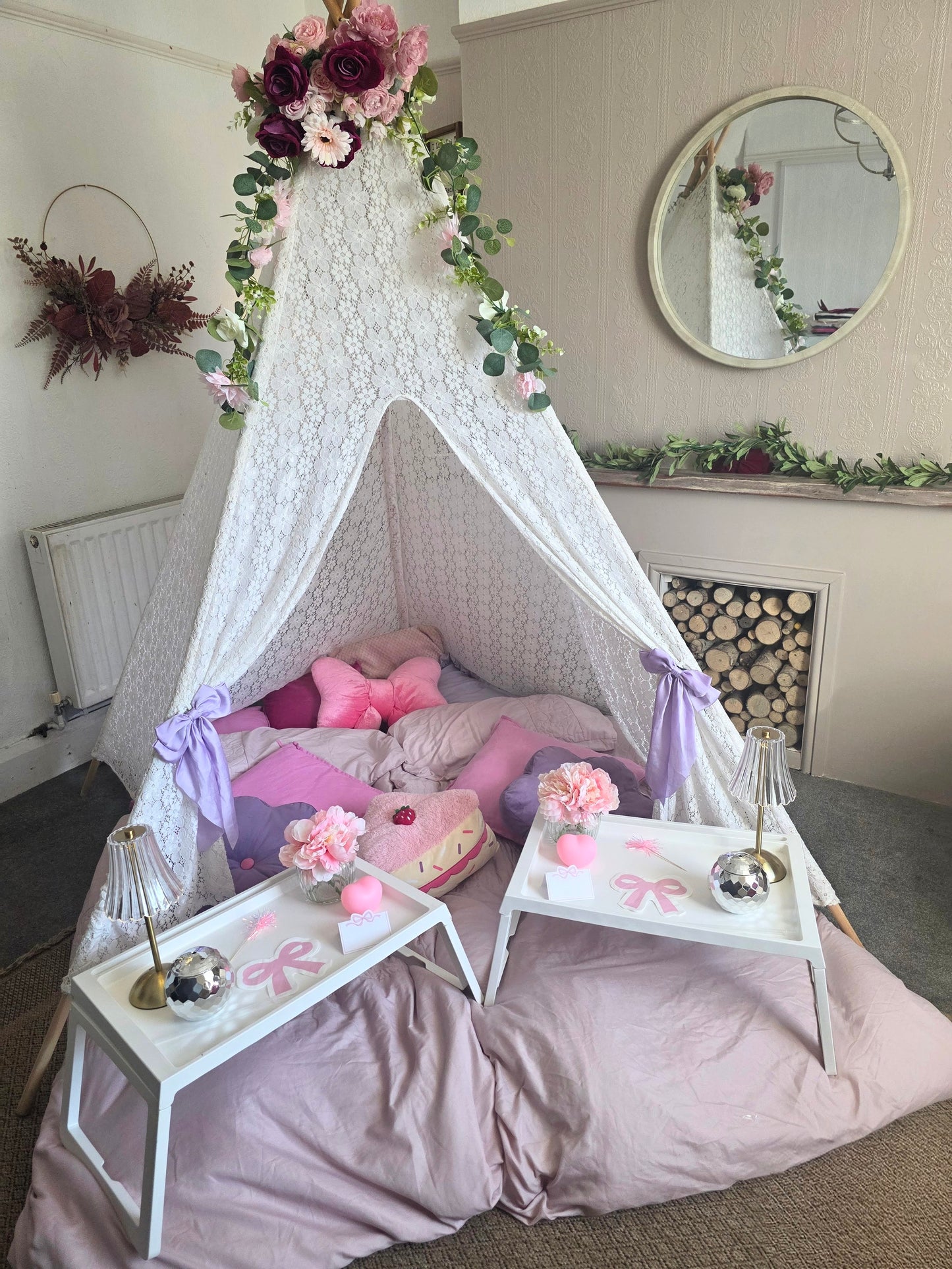 Bestie theme Indoor Tepee sleepover party package