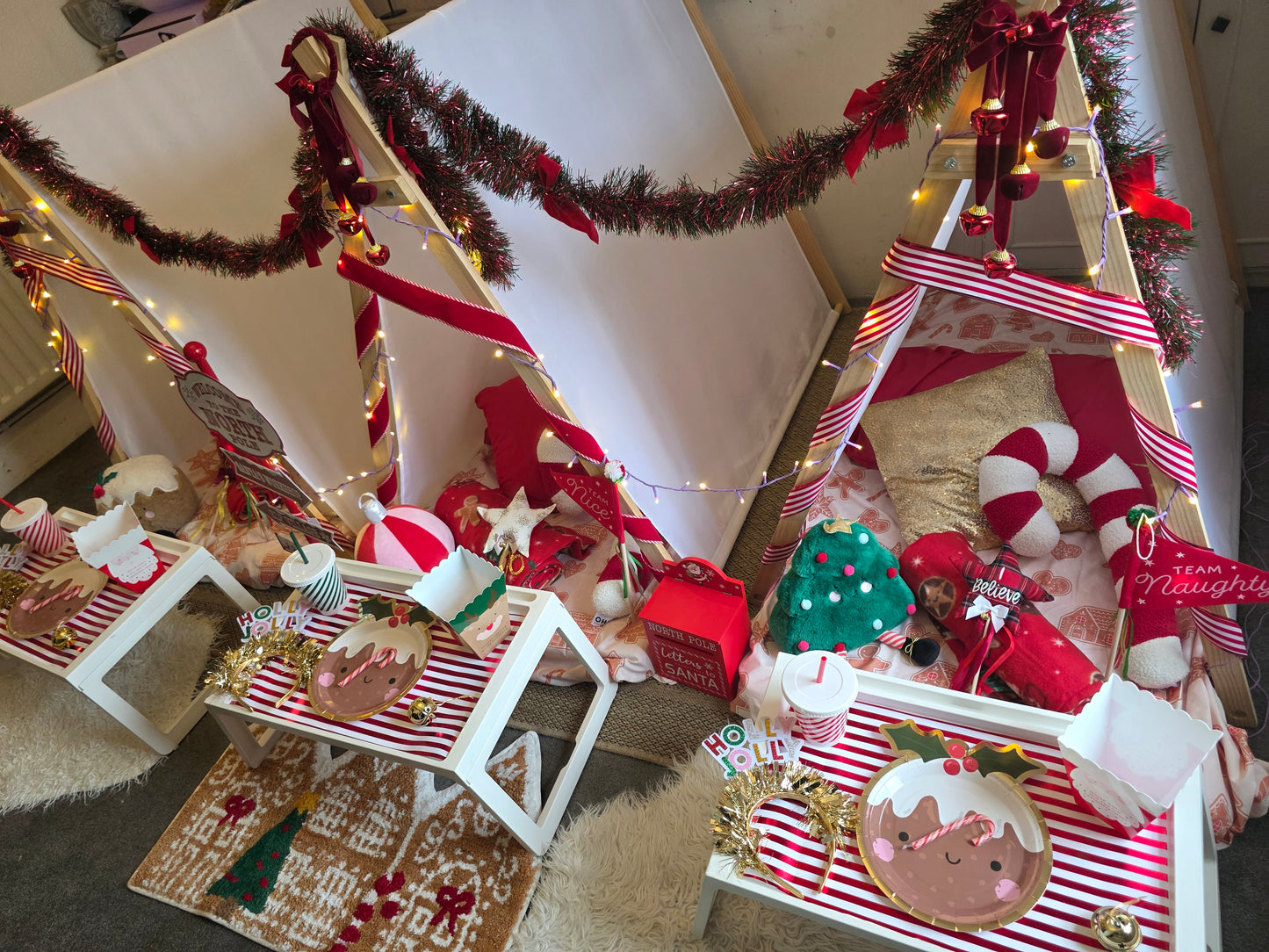 Magical Christmas Tepee sleepover party package