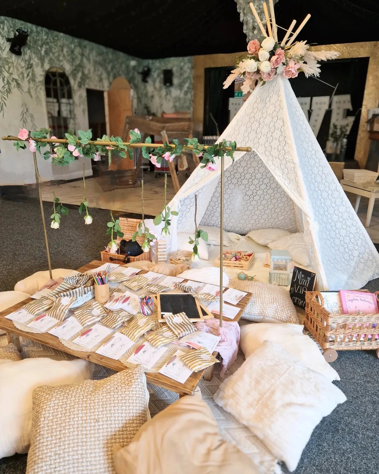 VIP Childrens Tepee Entertainment Corner Party, Wedding & Event Hire