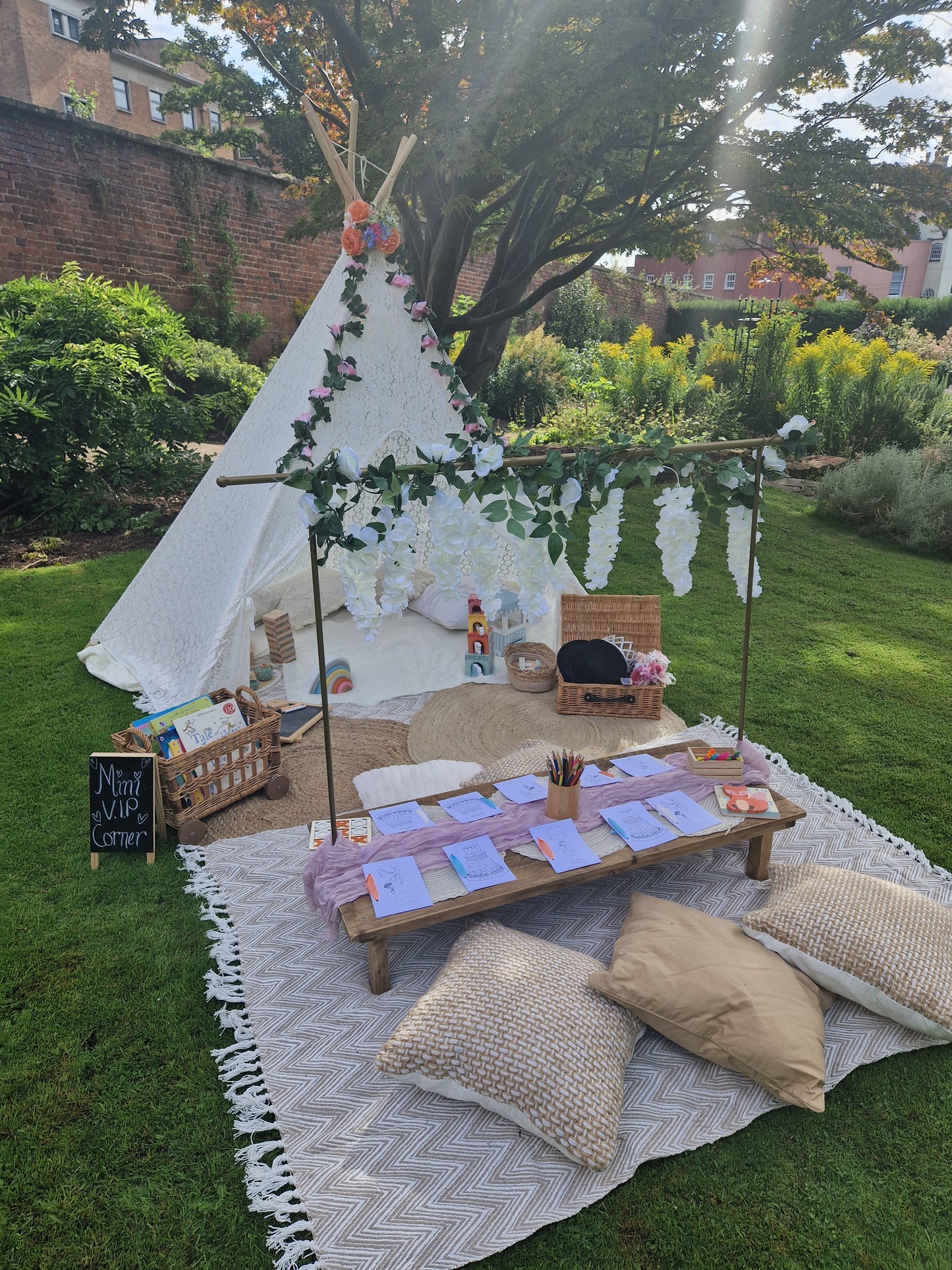 VIP Childrens Tepee Entertainment Corner Party, Wedding & Event Hire