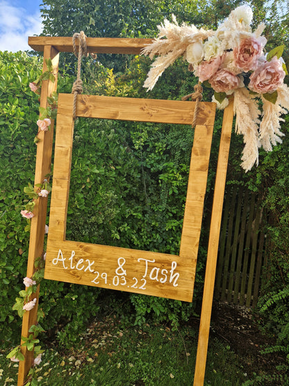 Giant Wooden Photo Prop Frame