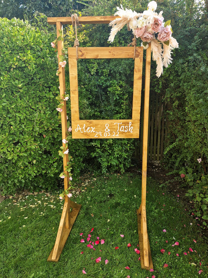 Giant Wooden Photo Prop Frame