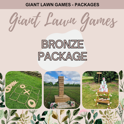 Giant lawn games - Bronze package- ADD ON PACKAGE ONLY