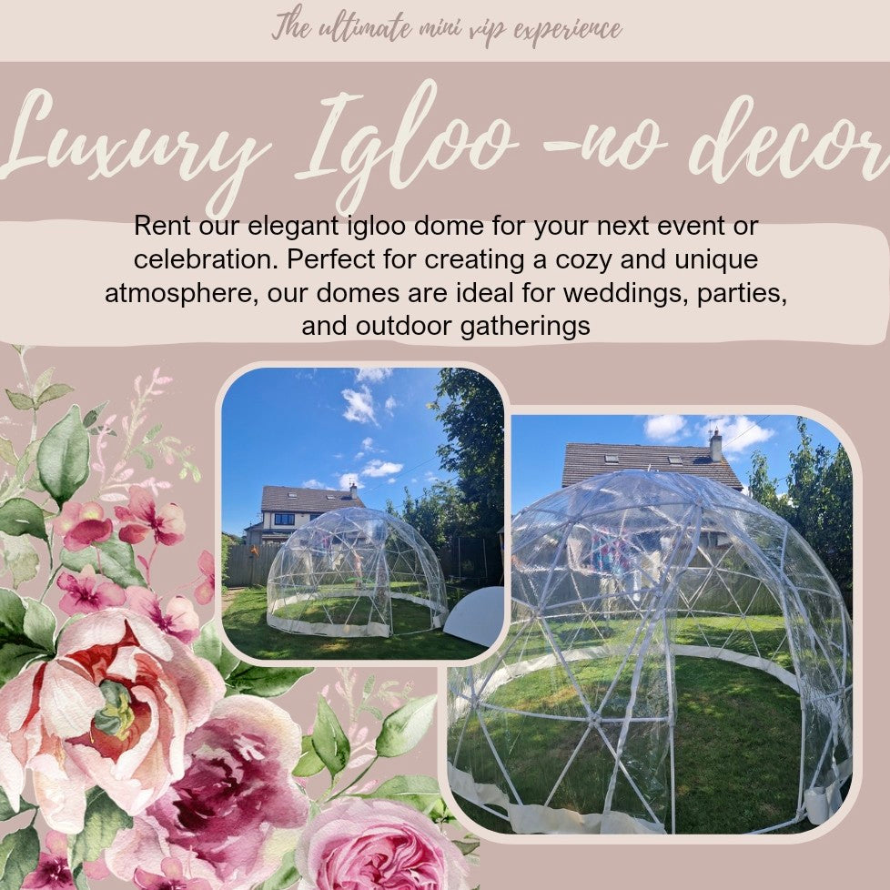 Luxury Igloo Geo-Dome Hire South Wales - No Decoration