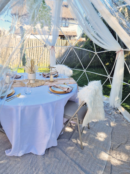 Luxury Igloo Geo-Dome Hire South Wales - Outdoor Cinema Experience Fully Dressed to your theme