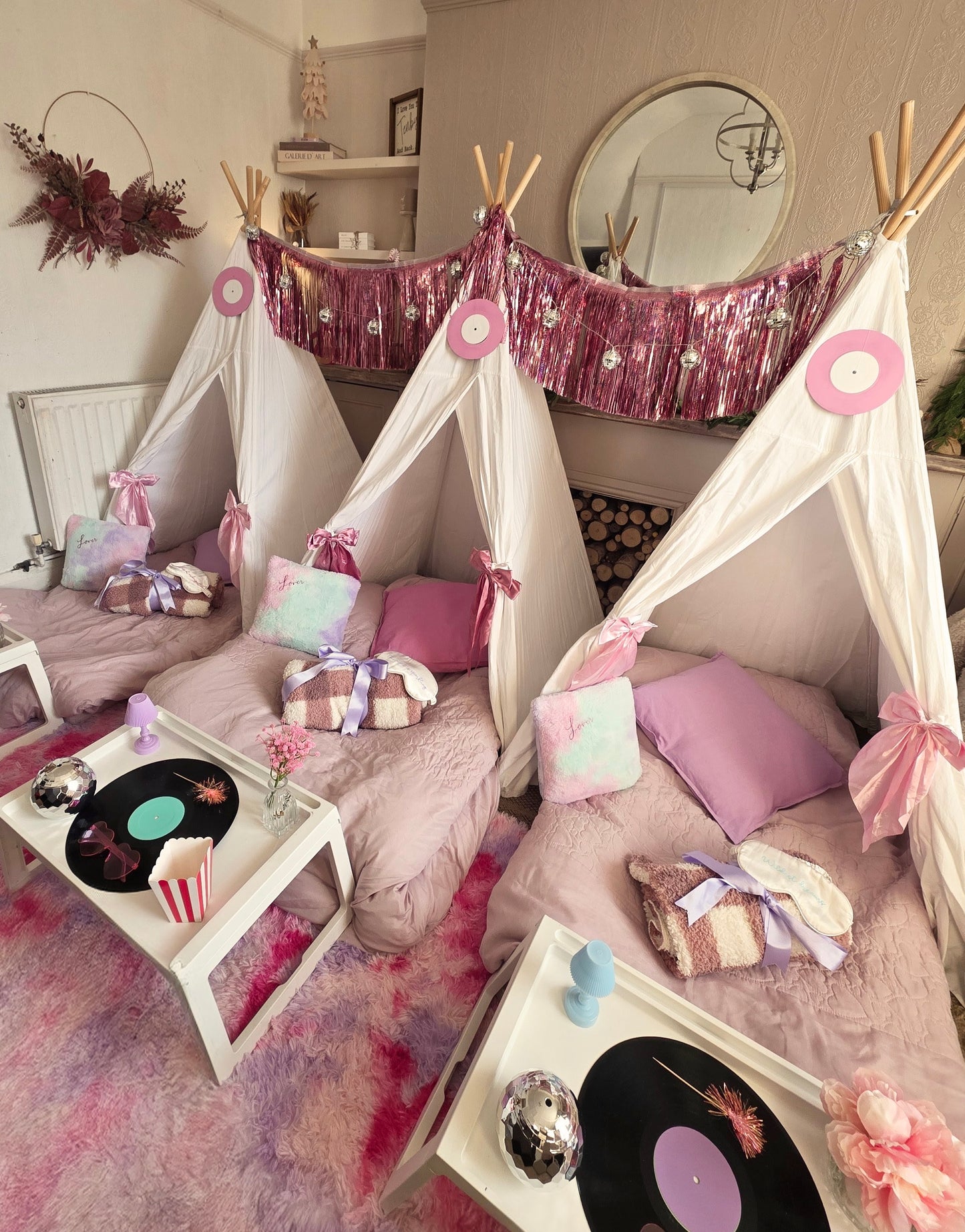 Swiftie theme Indoor Tepee sleepover party package
