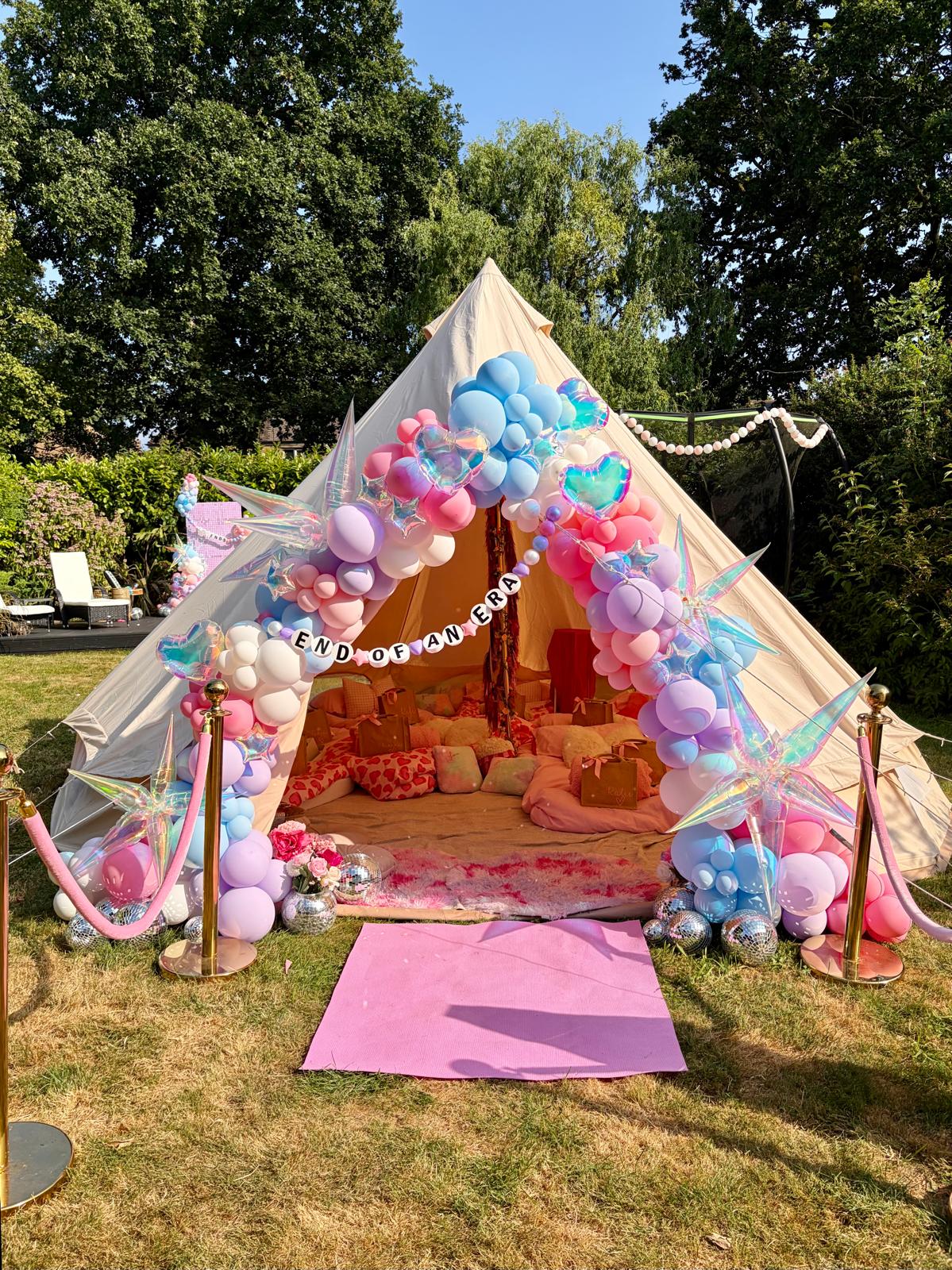 Luxury Bell Tent Sleepover Cinema Hire South Wales - Sleepover party