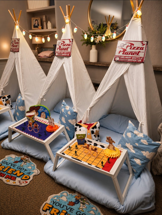 ToyStory theme Indoor Tepee sleepover party package