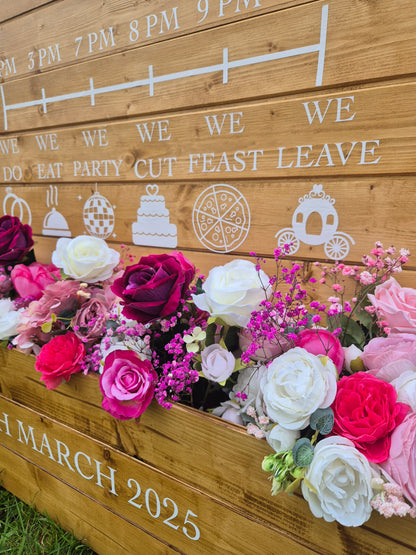 Signage Collection Package: Event, Wedding, Party Hire seating plan, welcome sign and order of the day sign