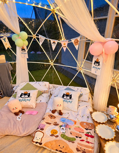 JellyCat Luxury Igloo Geo-Dome Hire South Wales - Sleepover party