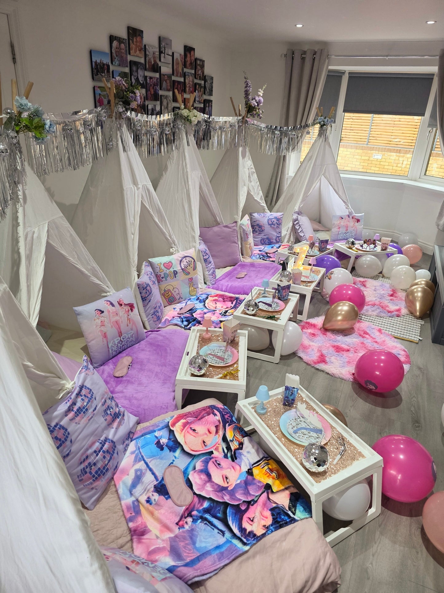 Kpop theme Indoor Tepee sleepover party package
