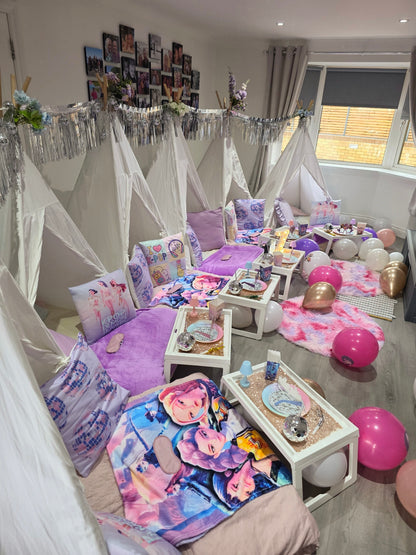Kpop theme Indoor Tepee sleepover party package