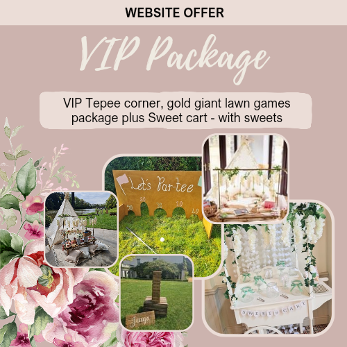 Vip- Gold giant Games/ Sweet Cart/ Teepe Hire Package Offer