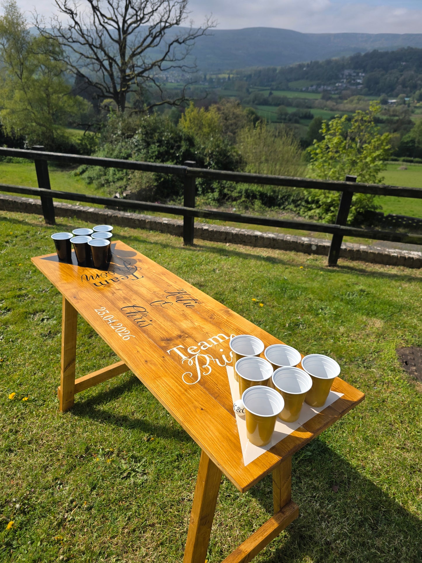 Beer pong table Game For Event, Wedding & Party Hire