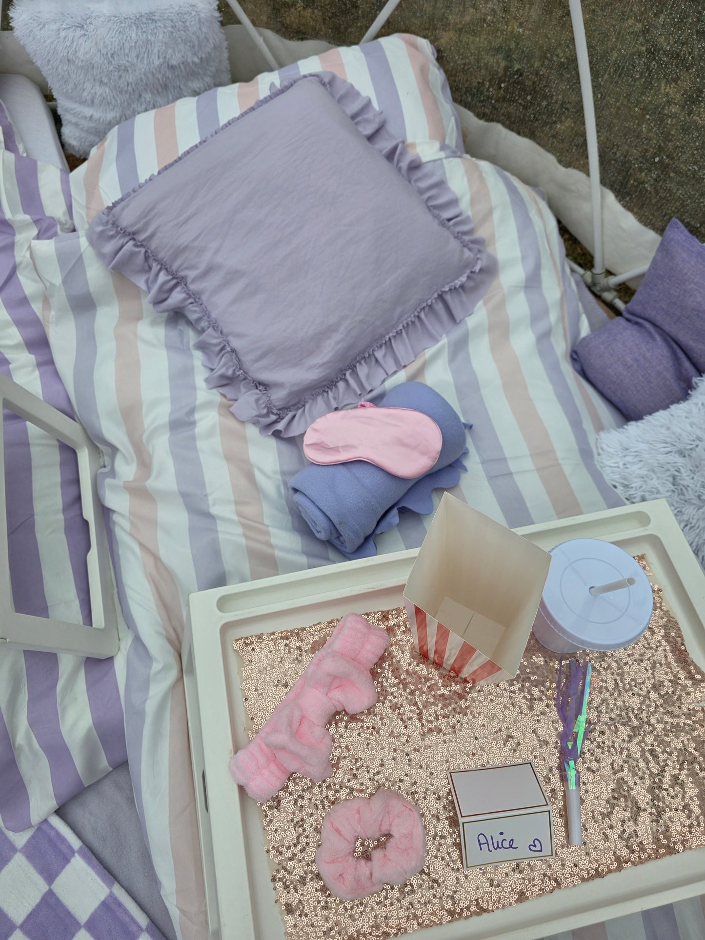 Lilac dream Luxury Igloo Geo-Dome Hire South Wales - Sleepover party
