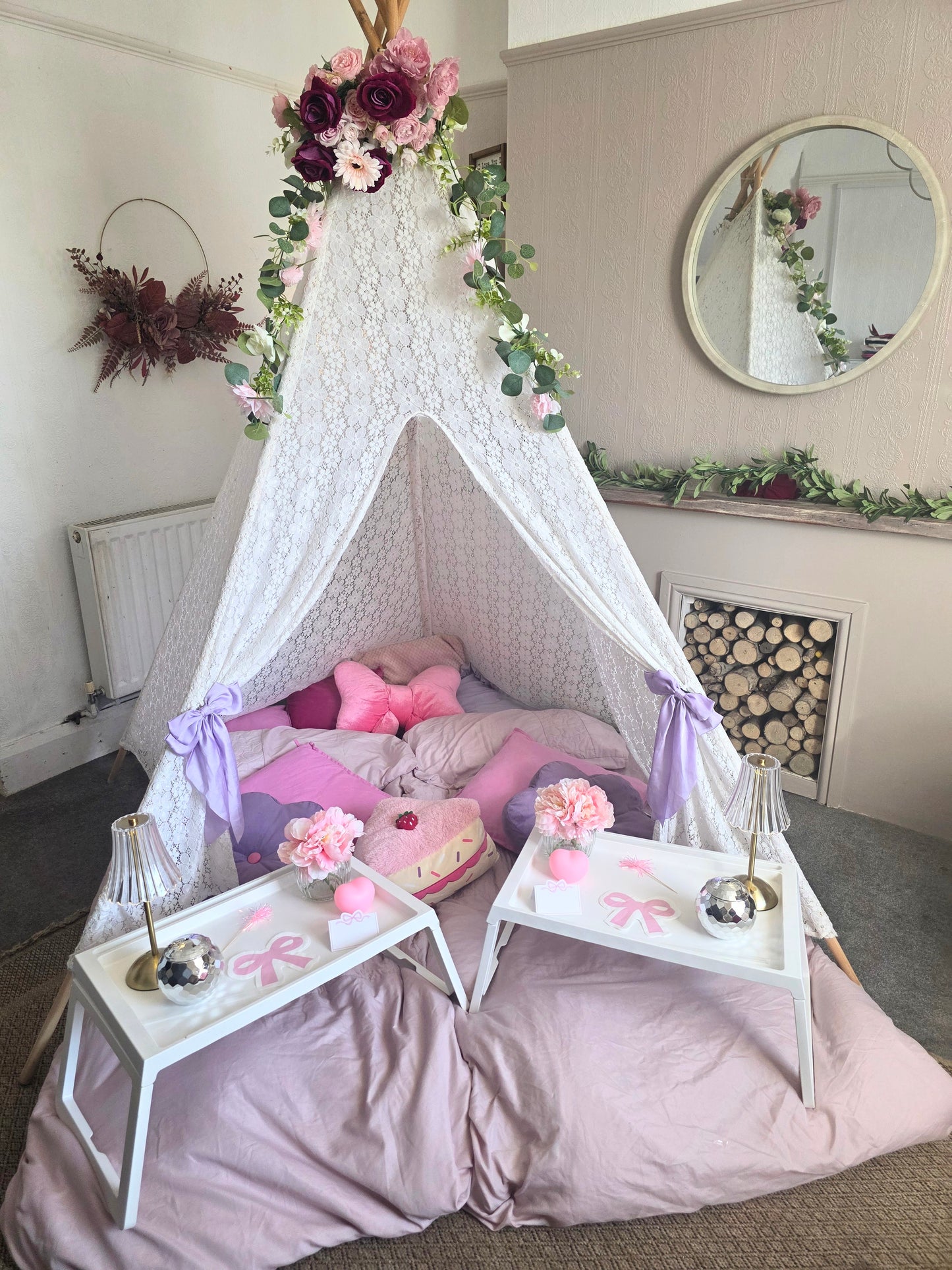 Bestie theme Indoor Tepee sleepover party package