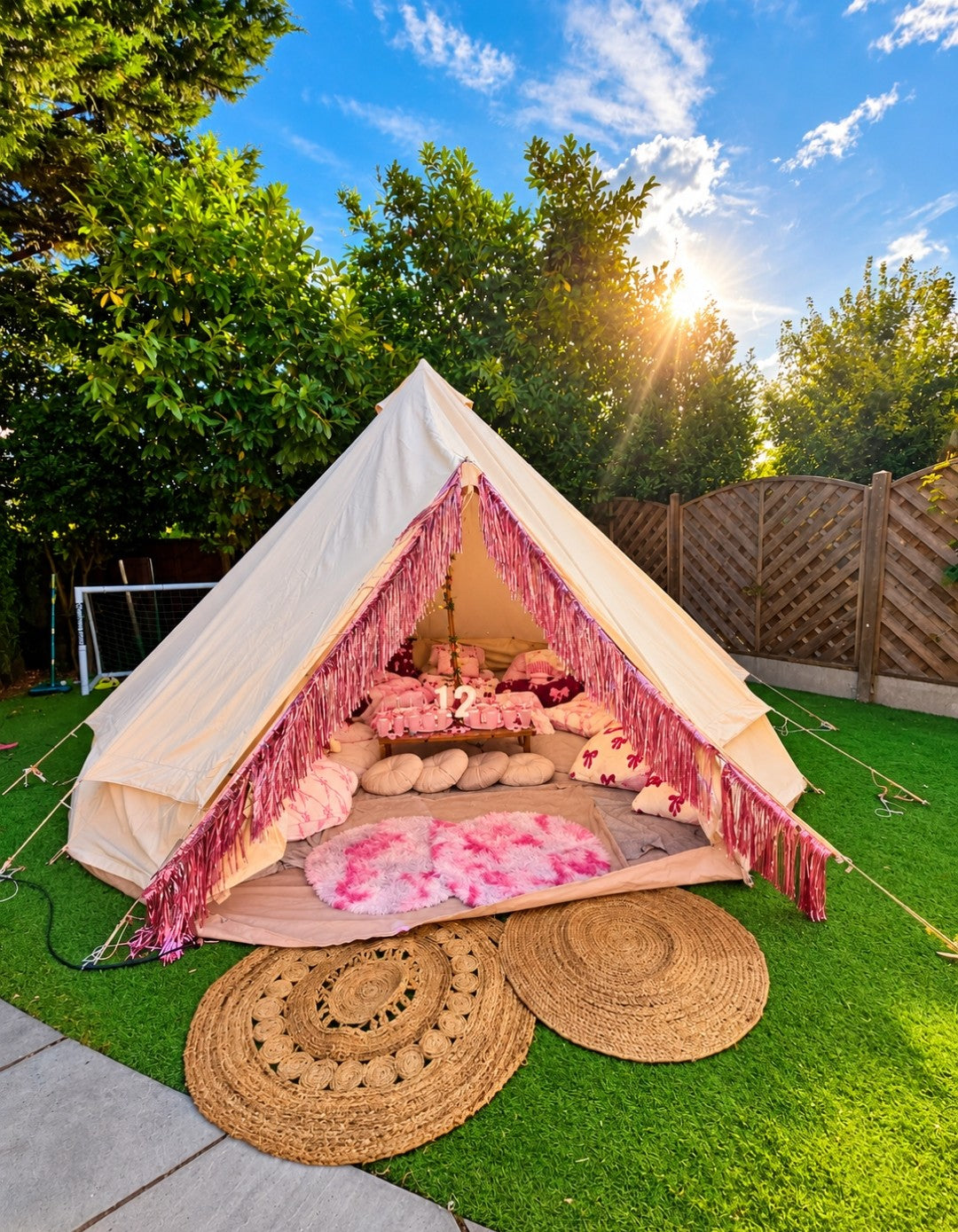 Luxury Bell Tent Sleepover Cinema Hire South Wales - Sleepover party
