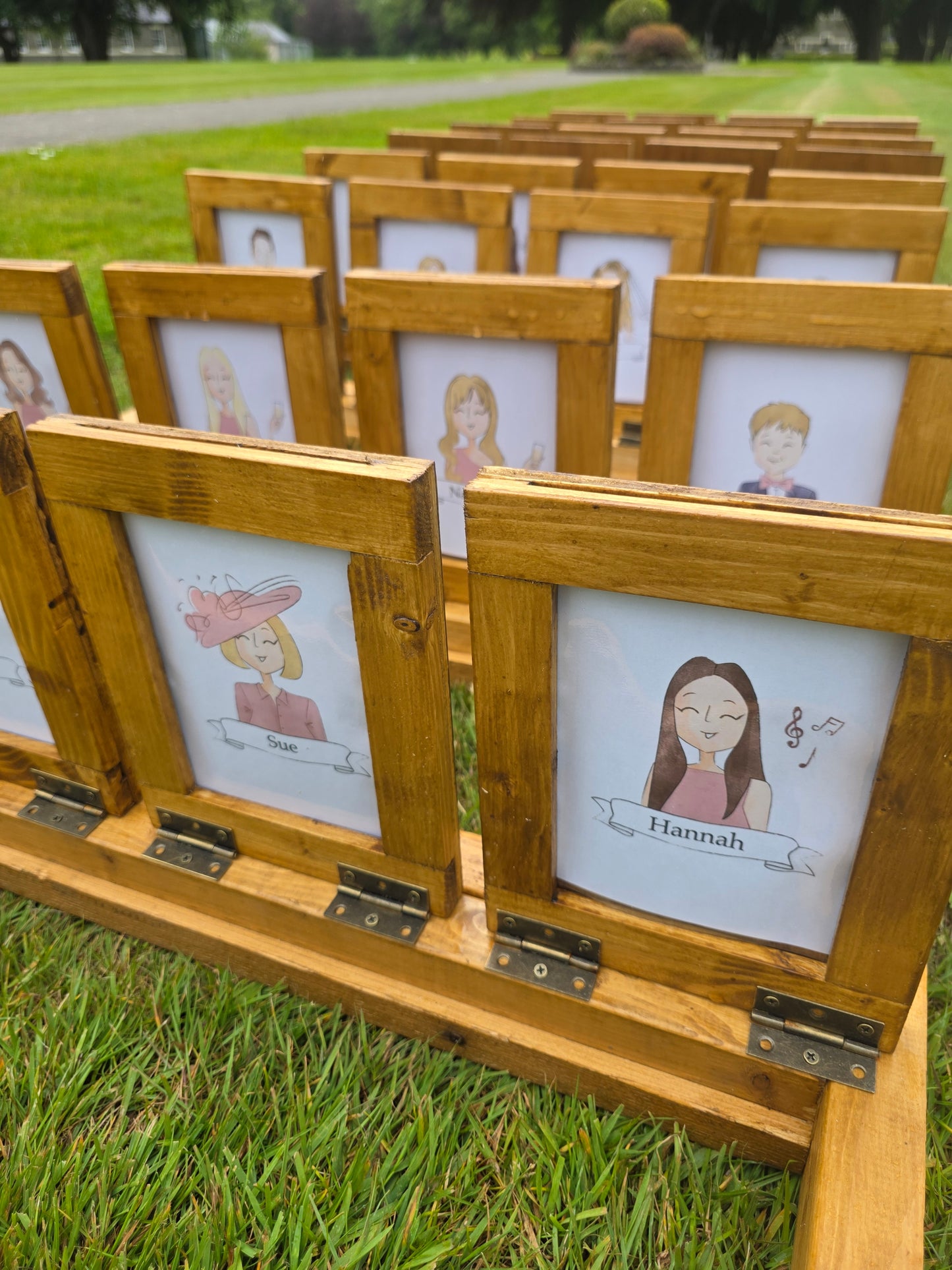Guest Who illustrated experience - Giant Guess Who illustrated Personalised Game Event, Wedding & Party Hire
