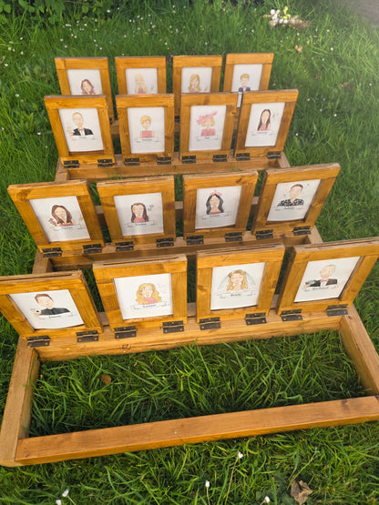 Guest Who illustrated experience - Giant Guess Who illustrated Personalised Game Event, Wedding & Party Hire