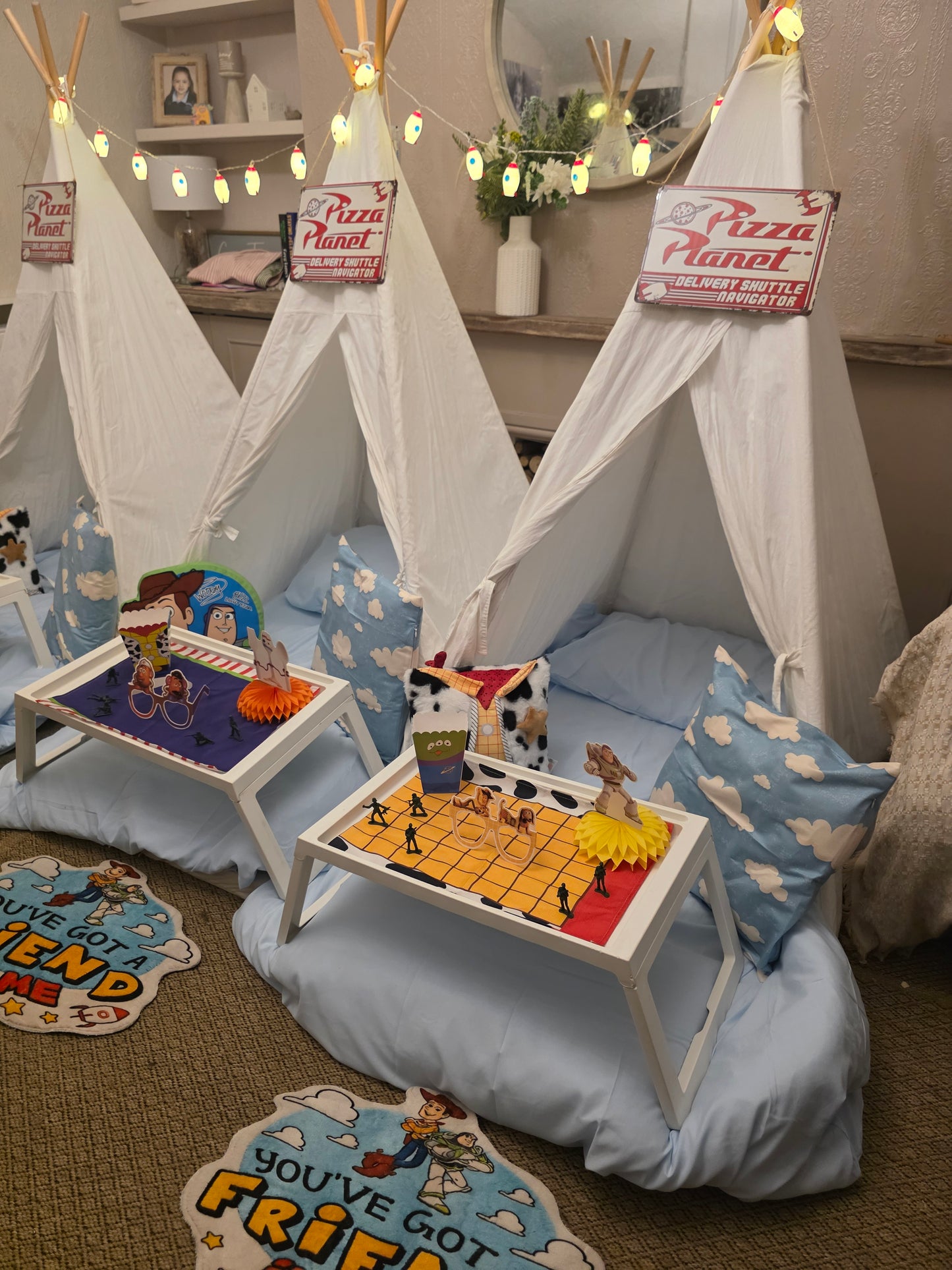 ToyStory theme Indoor Tepee sleepover party package