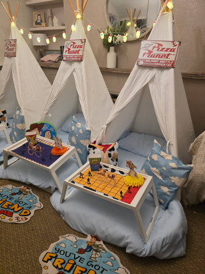 ToyStory theme Indoor Tepee sleepover party package