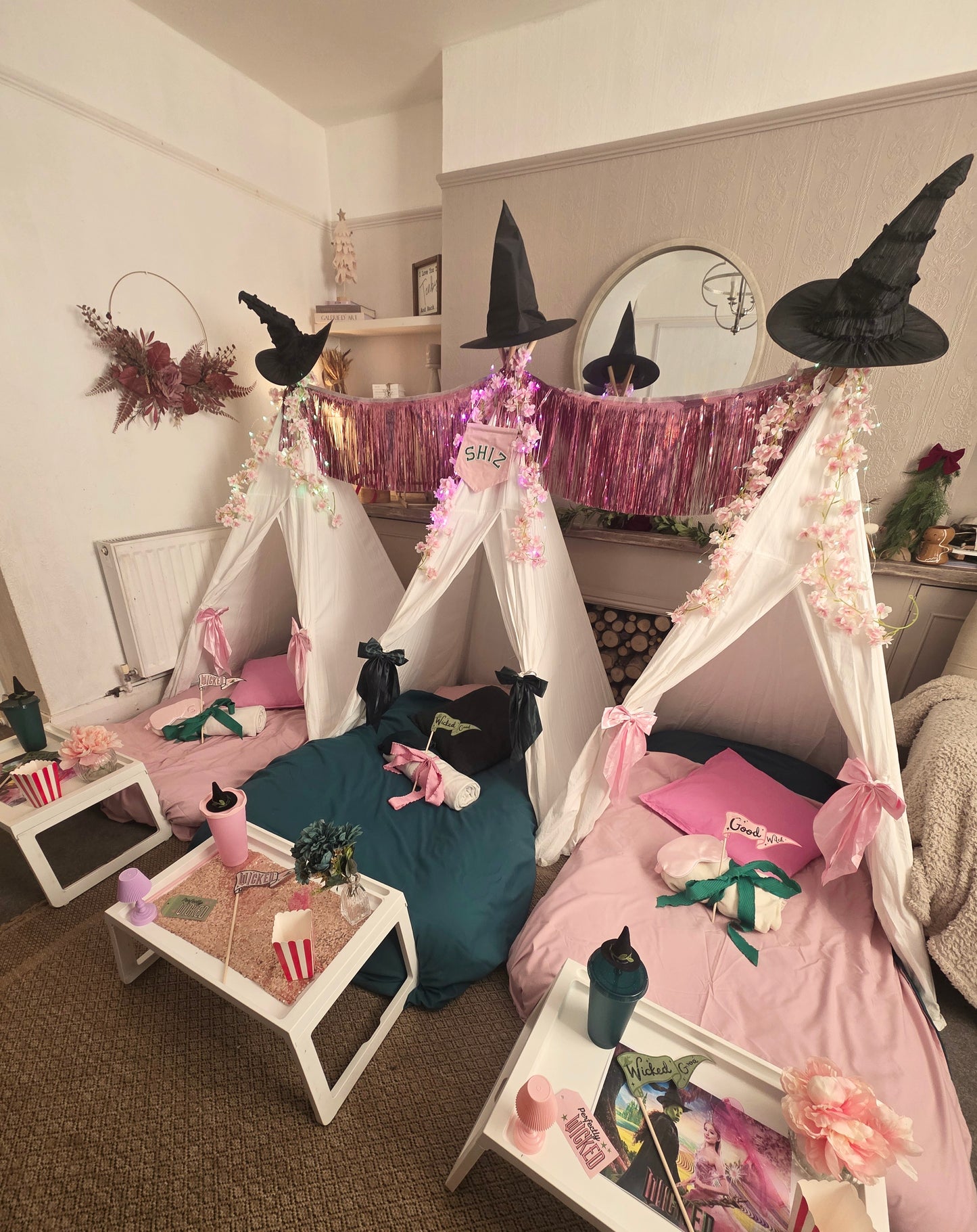 WICKED theme Indoor Tepee sleepover party package