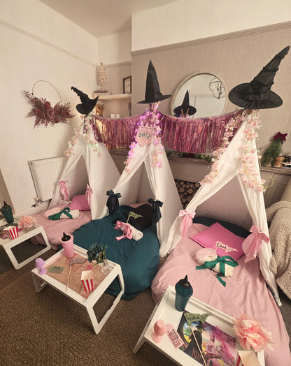 WICKED theme Indoor Tepee sleepover party package