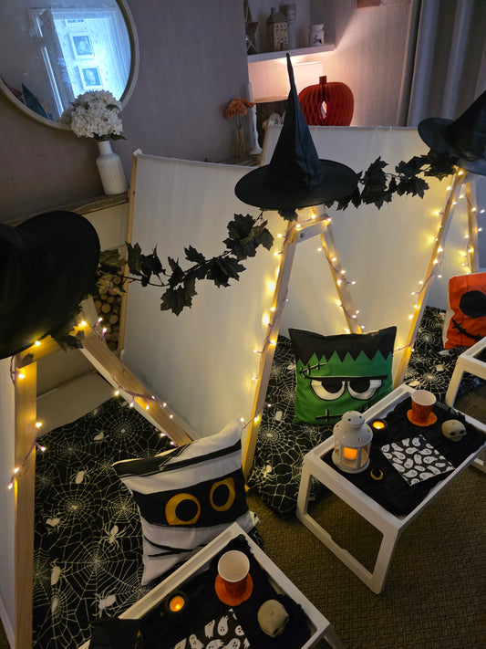 Indoor Spooky Halloween Tepee sleepover party package
