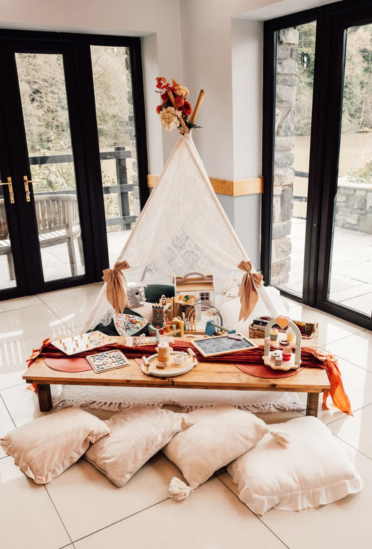 Children's Standard Tepee Entertainment Corner package for Parties, weddings or Event Hire