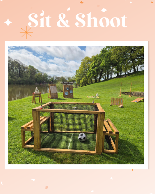 Sit & Shoot football Game For Event, Wedding & Party Hire