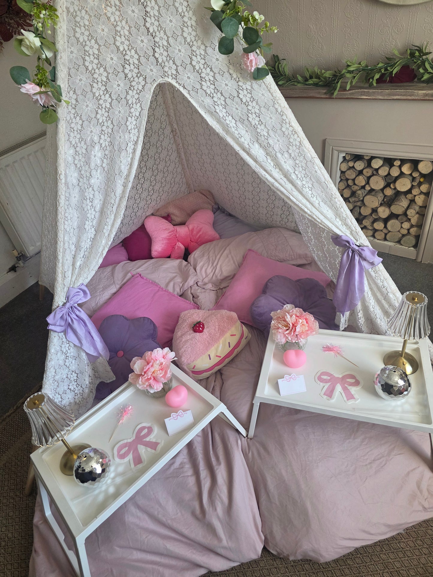 Bestie theme Indoor Tepee sleepover party package