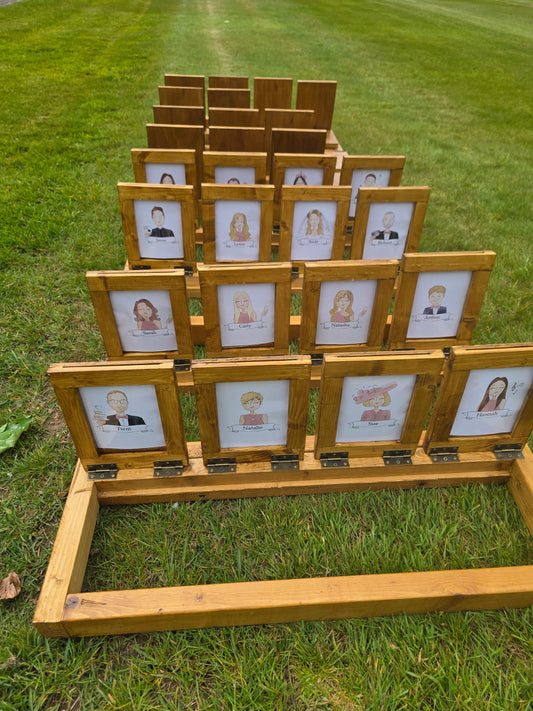 Guest Who illustrated experience - Giant Guess Who illustrated Personalised Game Event, Wedding & Party Hire