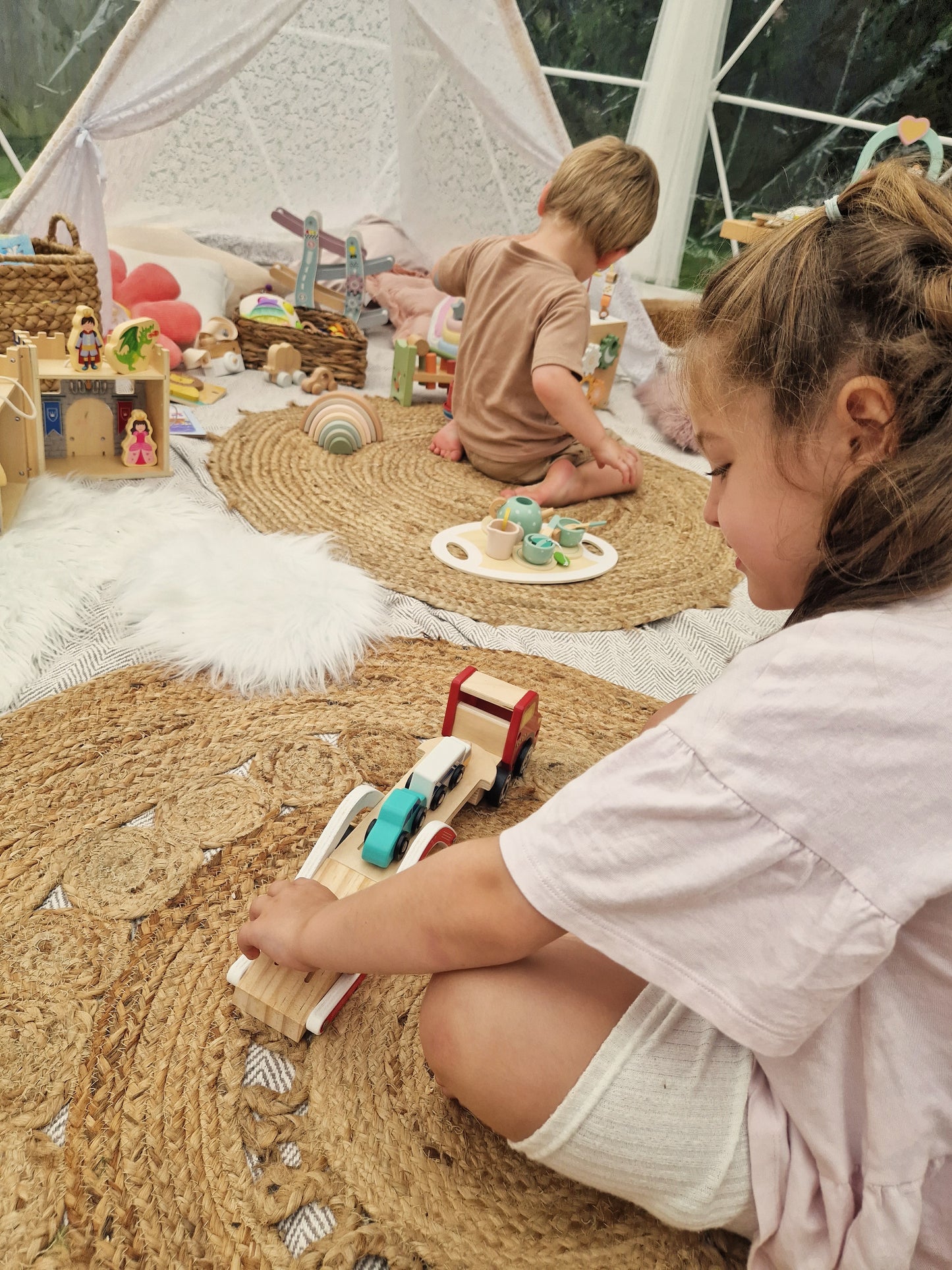 Luxury Igloo Geo-Dome Hire South Wales - Children's VIP sensory/tepee play dome