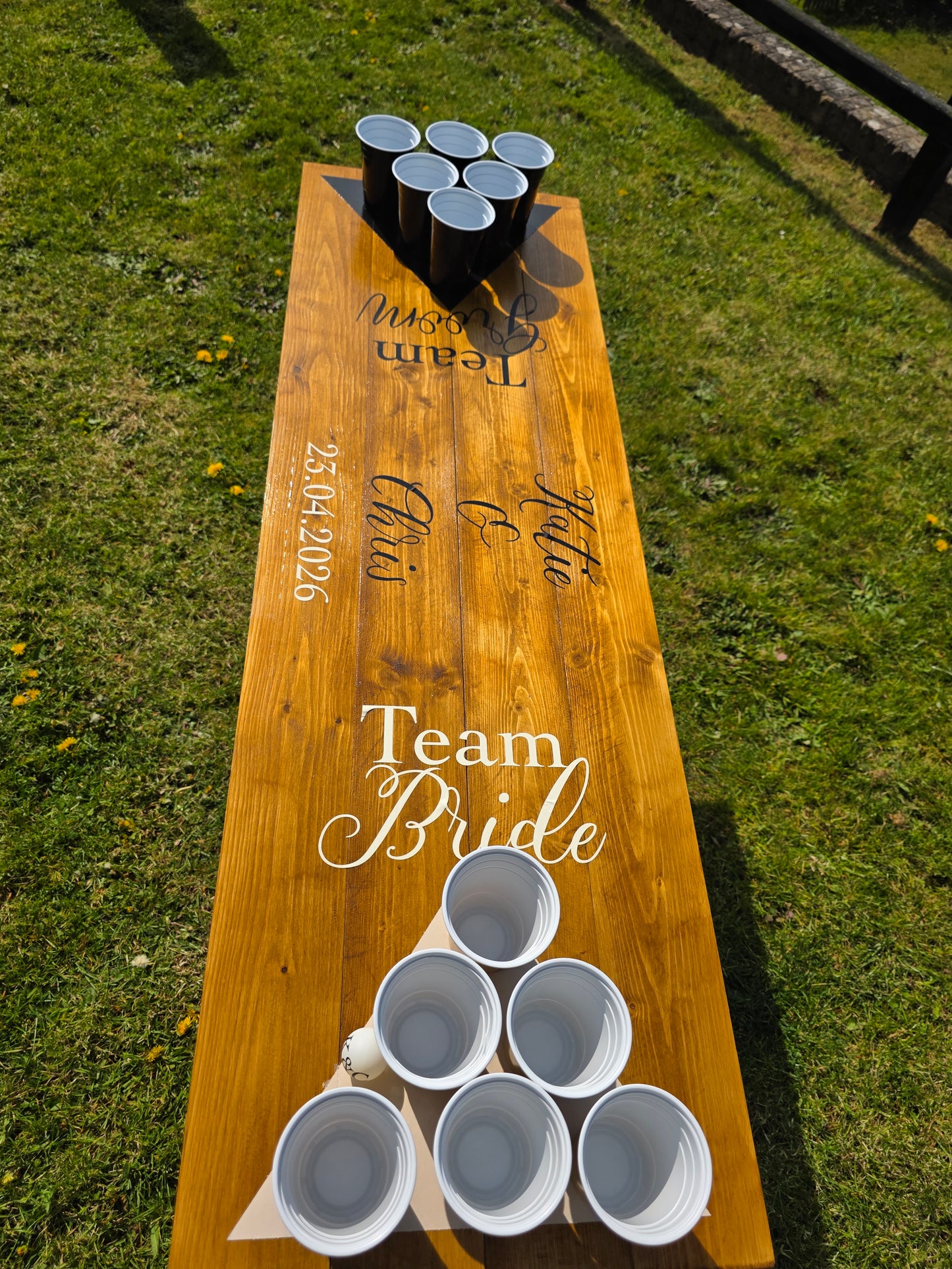 Beer pong table Game For Event, Wedding & Party Hire