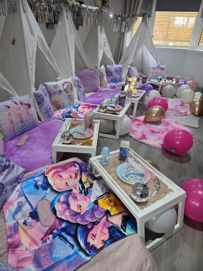 Kpop theme Indoor Tepee sleepover party package