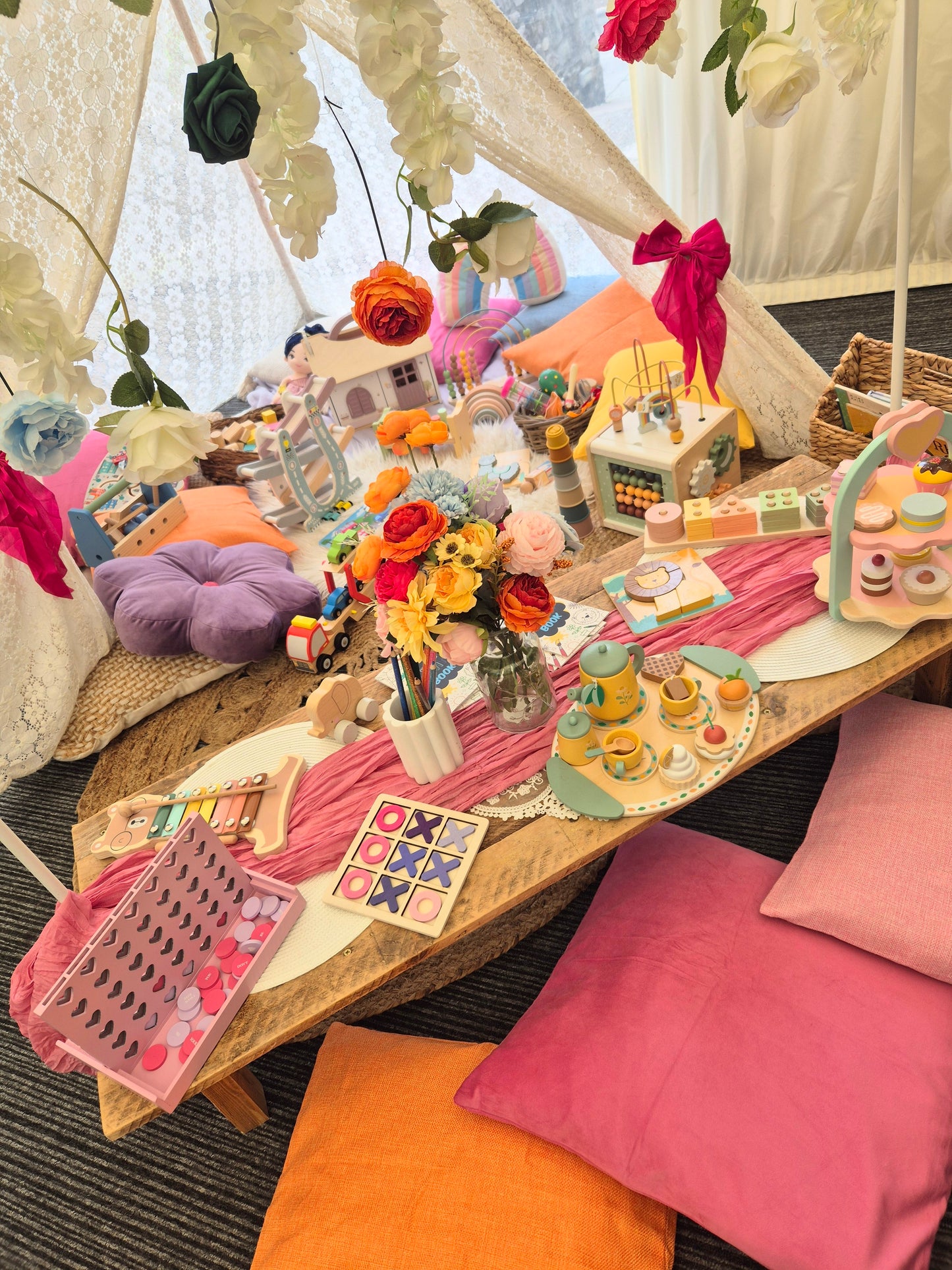 VIP Childrens Tepee Entertainment Corner Party, Wedding & Event Hire