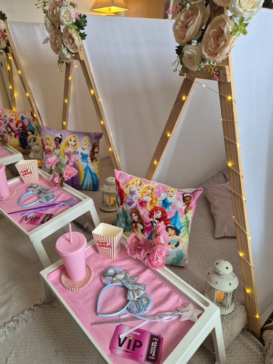 Princess indoor Tepee sleepover party package