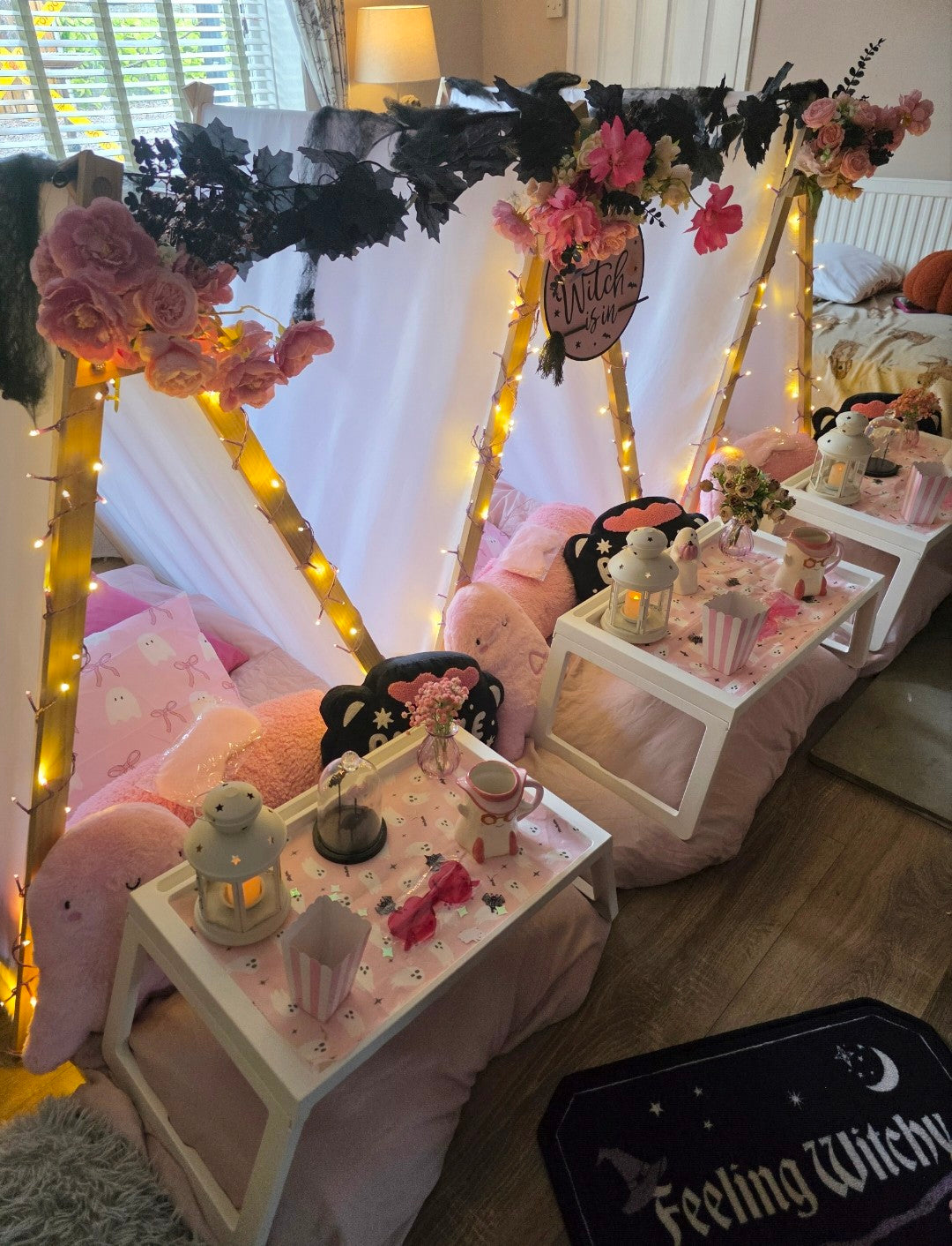 Too cute to spook Indoor Tepee sleepover party package