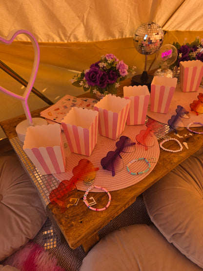 Luxury Bell Tent Sleepover Cinema Hire South Wales - Sleepover party