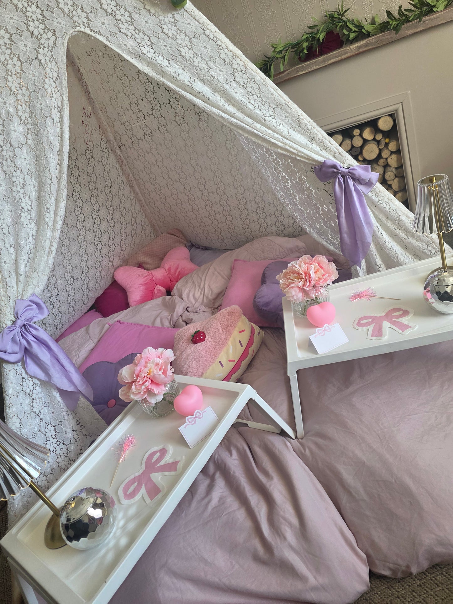 Bestie theme Indoor Tepee sleepover party package